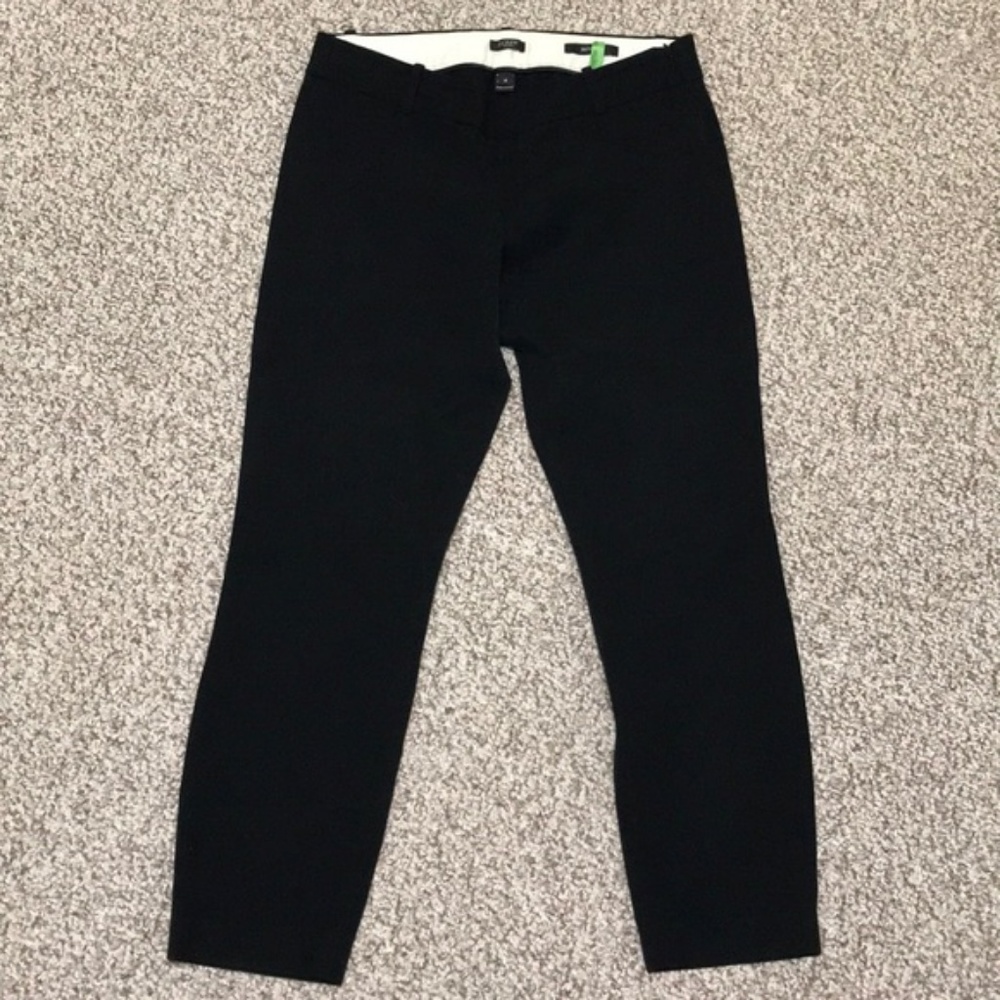 J. Crew Skinny Minnie Pants Black Sz 4